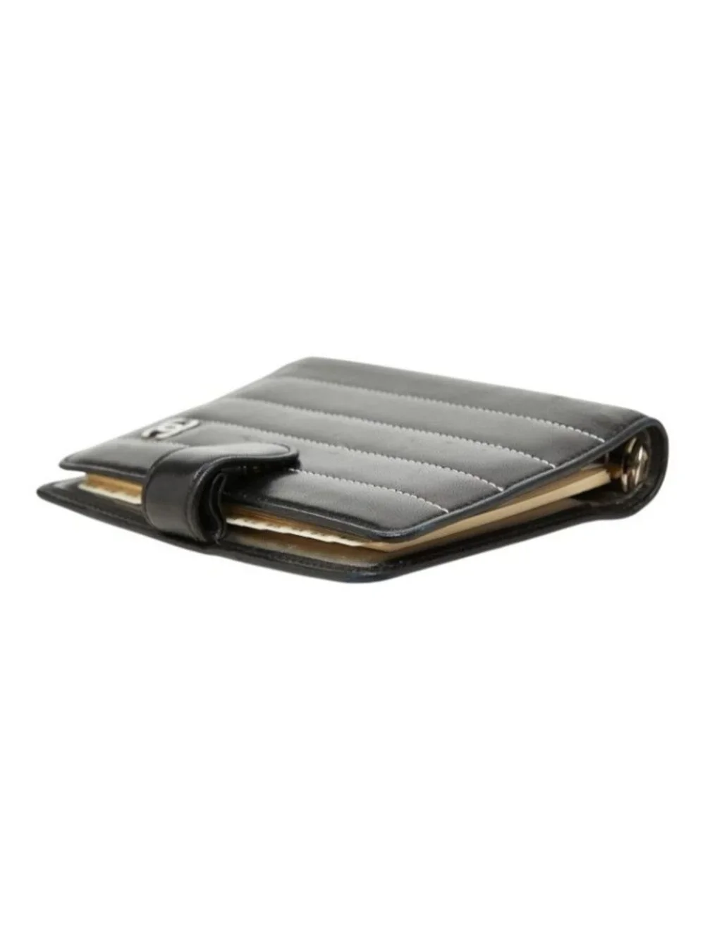 Chanel Mademoiselle Agenda CC Logo Cover Black Leather